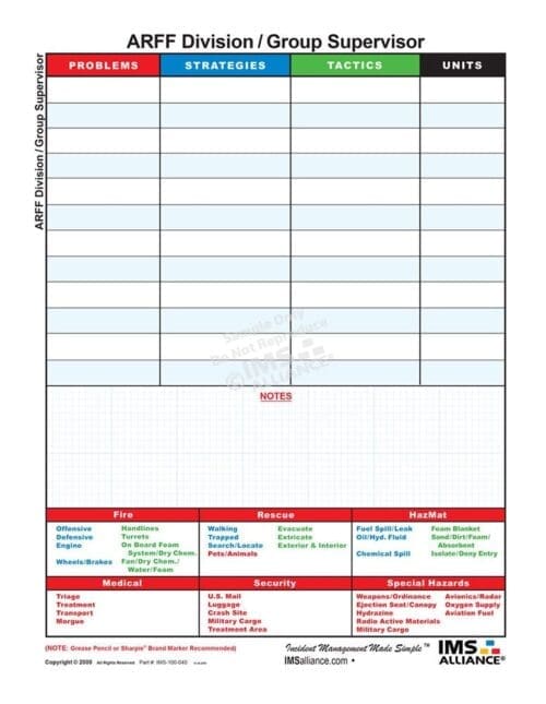 ARFF Boards - Division/Group Supervisor